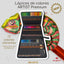 Estuche 72 lápices de colores premium Roymart con goma y extensor