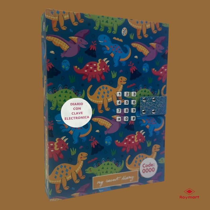 Diario con Clave Electronica Dinos