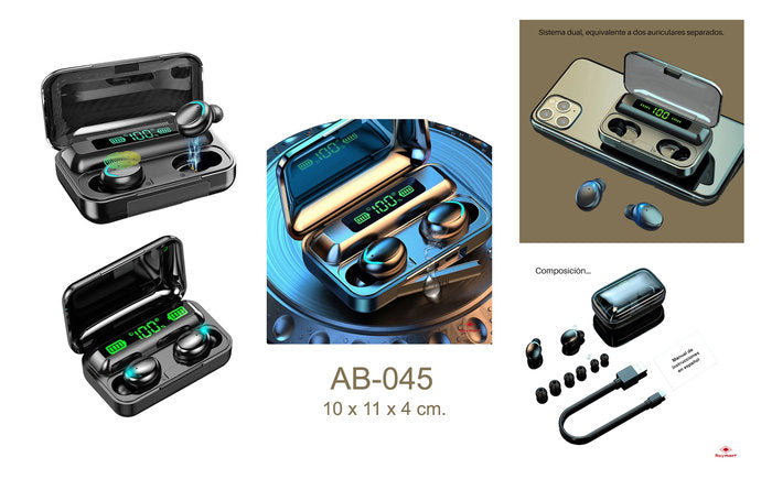 Auriculares Inpods Bluetooth 5.0 Negro ROYMART