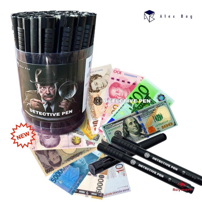 Expositor 36 Detective Pen Detector Billetes Falsos Roymart