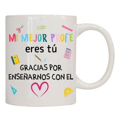 TAZA CERAMICA MI MEJOR PROFE ERES TU | ROYMART | 1 UNIDAD | 8431234191684
