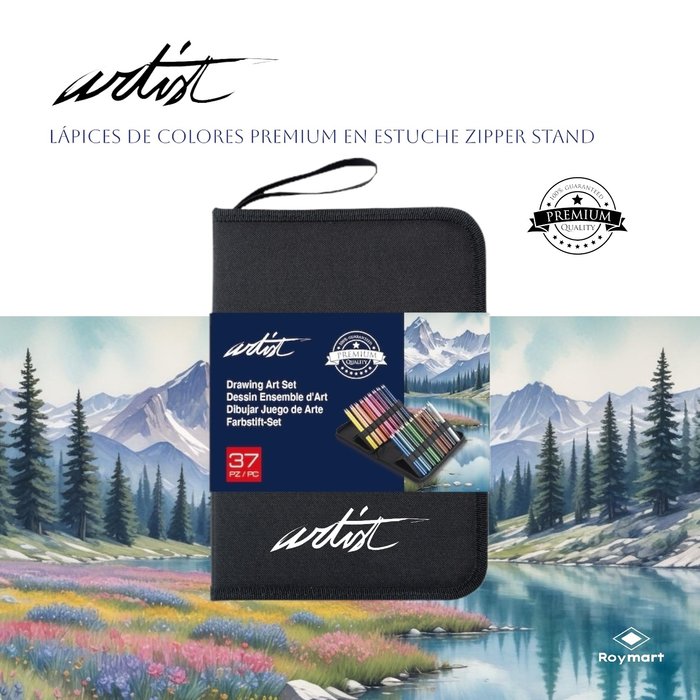 ESTUCHE 36 COLORES LAPICES PREMIUM COLORES PENCIL STAND | ROYMART Imagen principal del producto