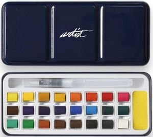 Caja de 26 acuarelas Tinbox Artist Roymart