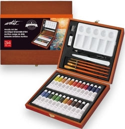 Caja de pintura acrílica Artist by Alex BOG 34 tubos Imagen principal del producto