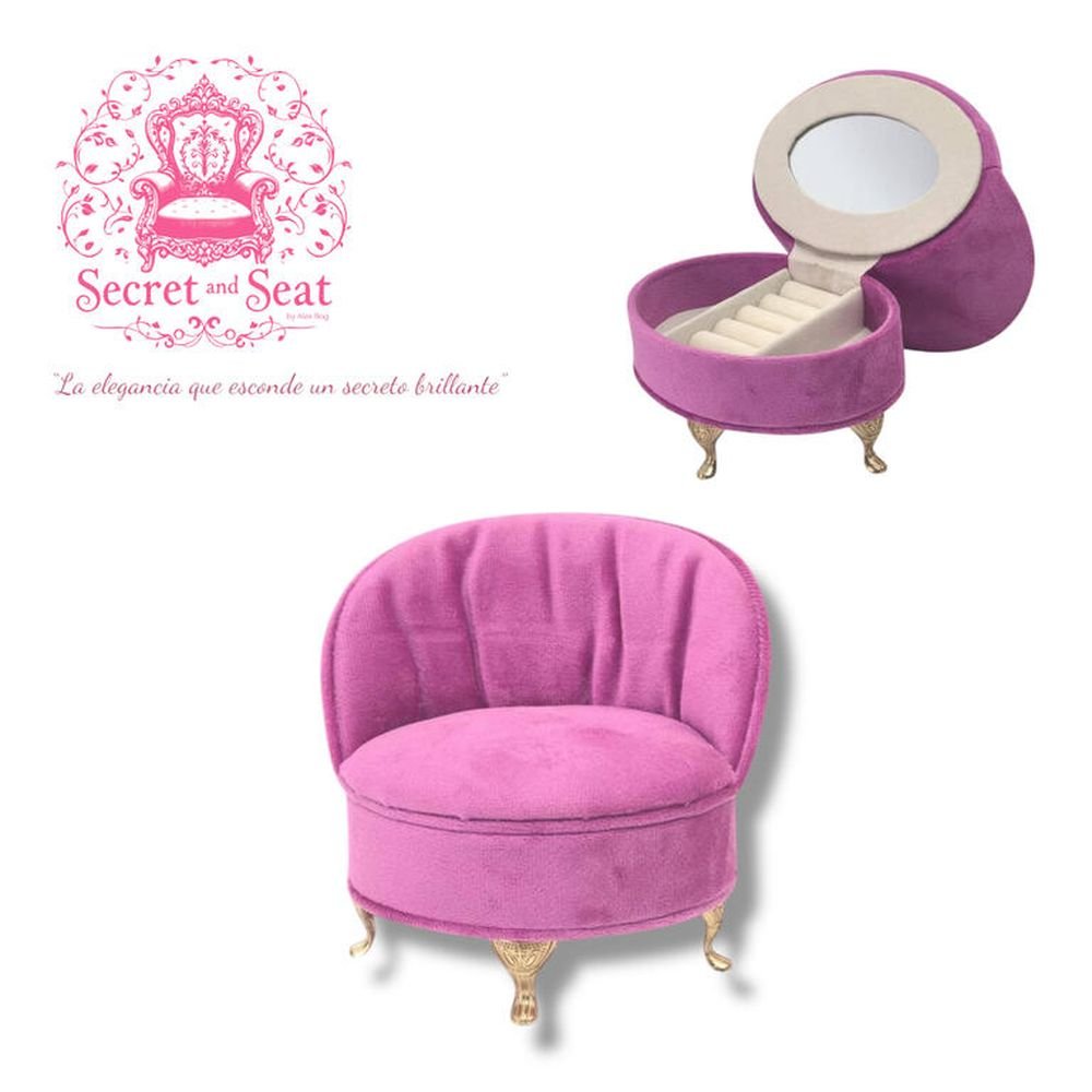 Mini Sofa Secret & Seat Joyero Fucsia Roymart