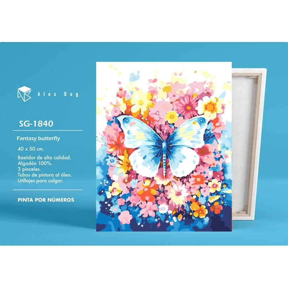 PINTAR POR NUMEROS FANTASY BUTTERFLY | ROYMART | 1 UNIDAD | 8431234197716 Imagen principal del producto