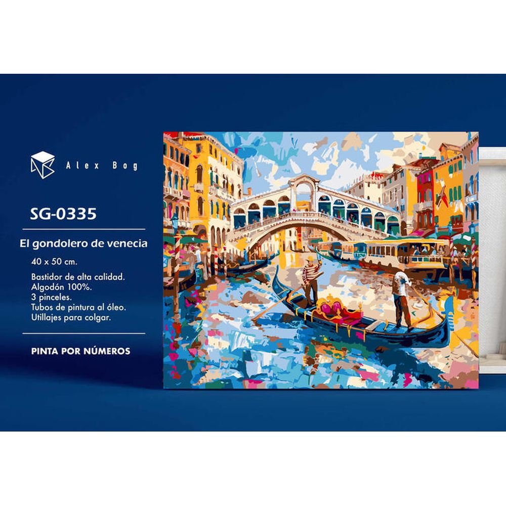 Pintar por Numeros El Gondolero en Venezia Roymart