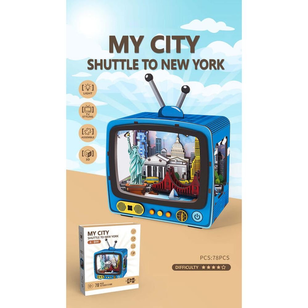 MAQUETA MADERA 78 PIEZAS MY CITY NEW YORK | ROYMART | 1 UNIDAD | 8431234198003