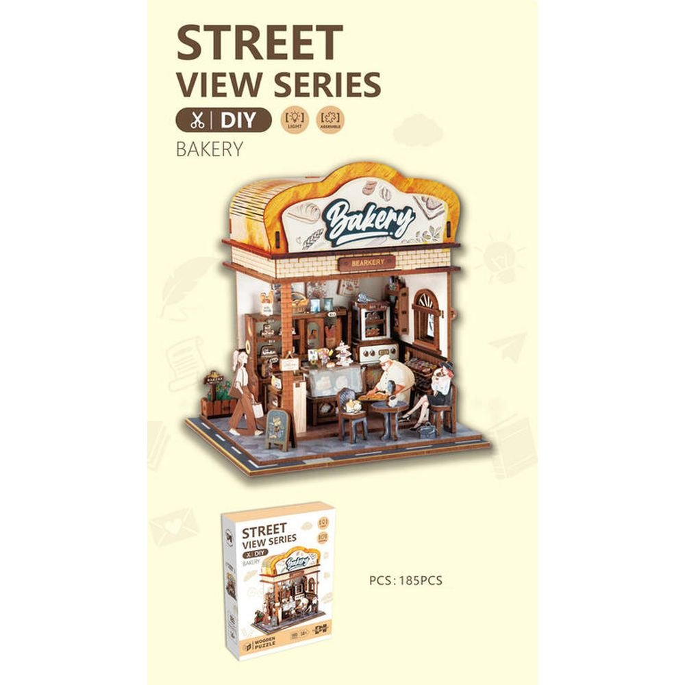 MAQUETA MADERA 185 PIEZAS STREET BAKERY | ROYMART | 1 UNIDAD | 8431234198089 Imagen principal del producto