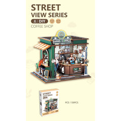 MAQUETA MADERA 138 PIEZAS STREET COFEE SHOP | ROYMART | 1 UNIDAD | 8431234198096