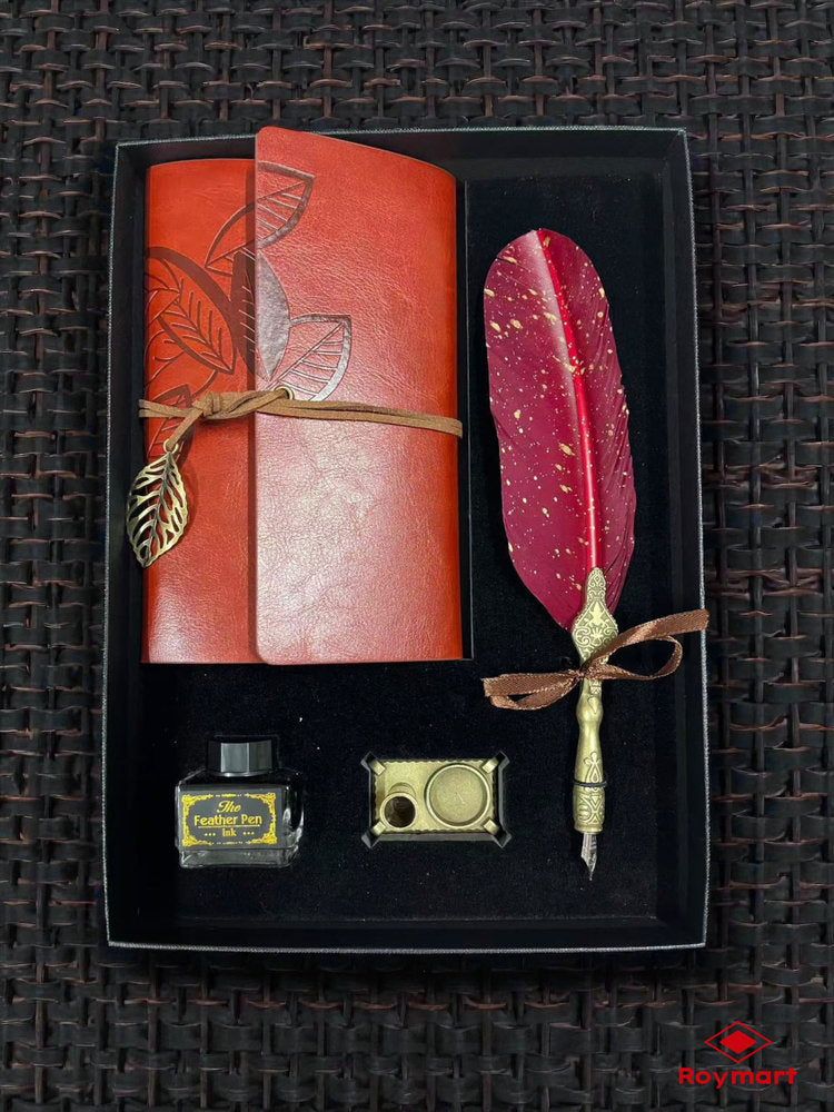 Set pluma artist calligraphy con notebook Roymart