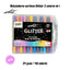 Sets 24 Rotuladores Doble Punta 48 Colores Glitter Shine Roymart