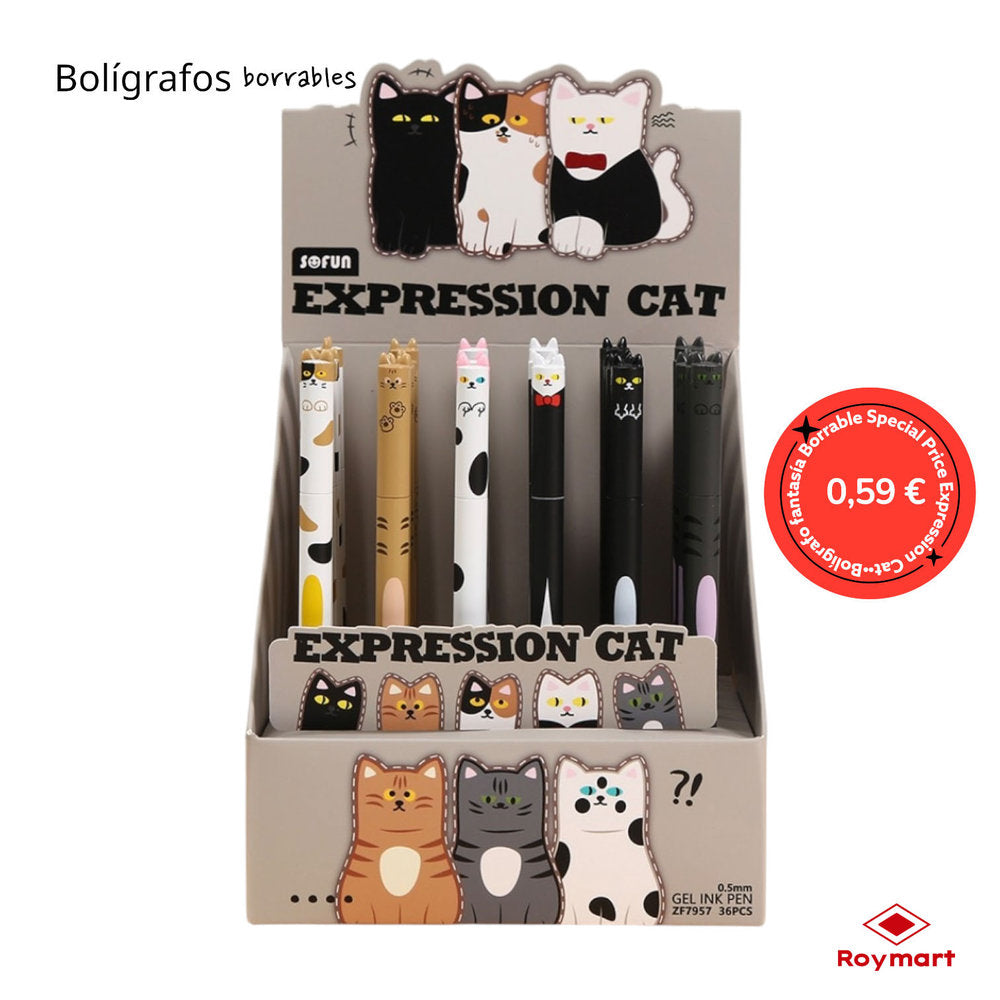 Bolis Gel Borrables Cats Exp.36 ROYMART Pack 6 Modelos