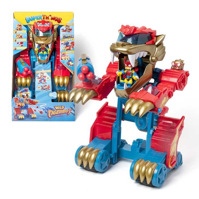 Superthings Wild Tigerbot Juguete de plástico para niños Imagen principal del producto
