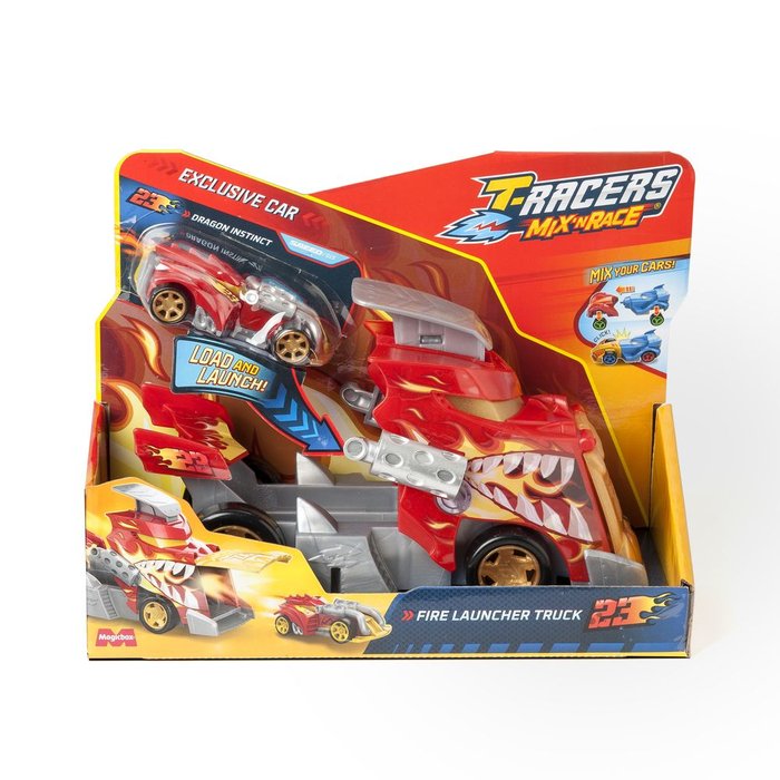 T-Racers S Playset Fire Launcher Truck Pack de Juguetes Imagen principal del producto