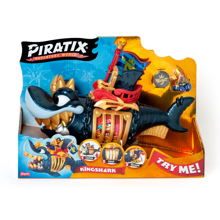 Piratix King Shark Golden Teeth Juguete de Plástico Imagen principal del producto