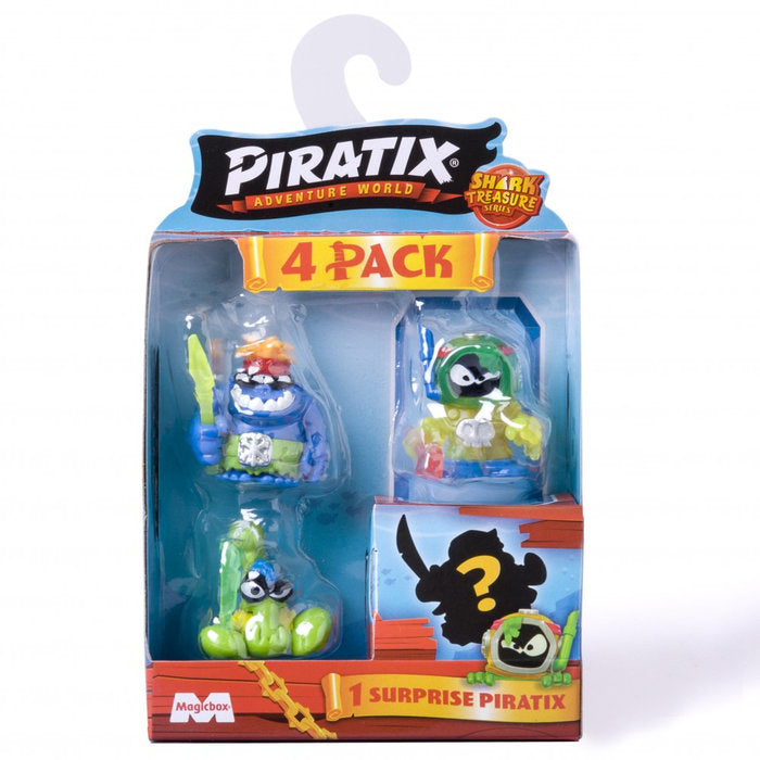 PAQUETE 4 PIRATIX SHARK TREASURE | PIRATIX | 1 UNIDAD | 8431618036884 Imagen principal del producto
