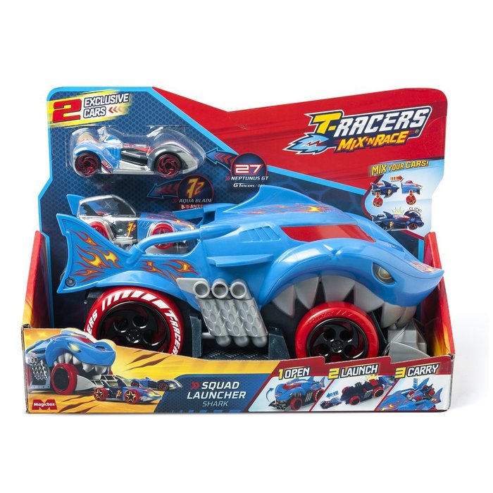 T-Racers S Playset Shark Squad Launcher Juguete de Lanzamiento