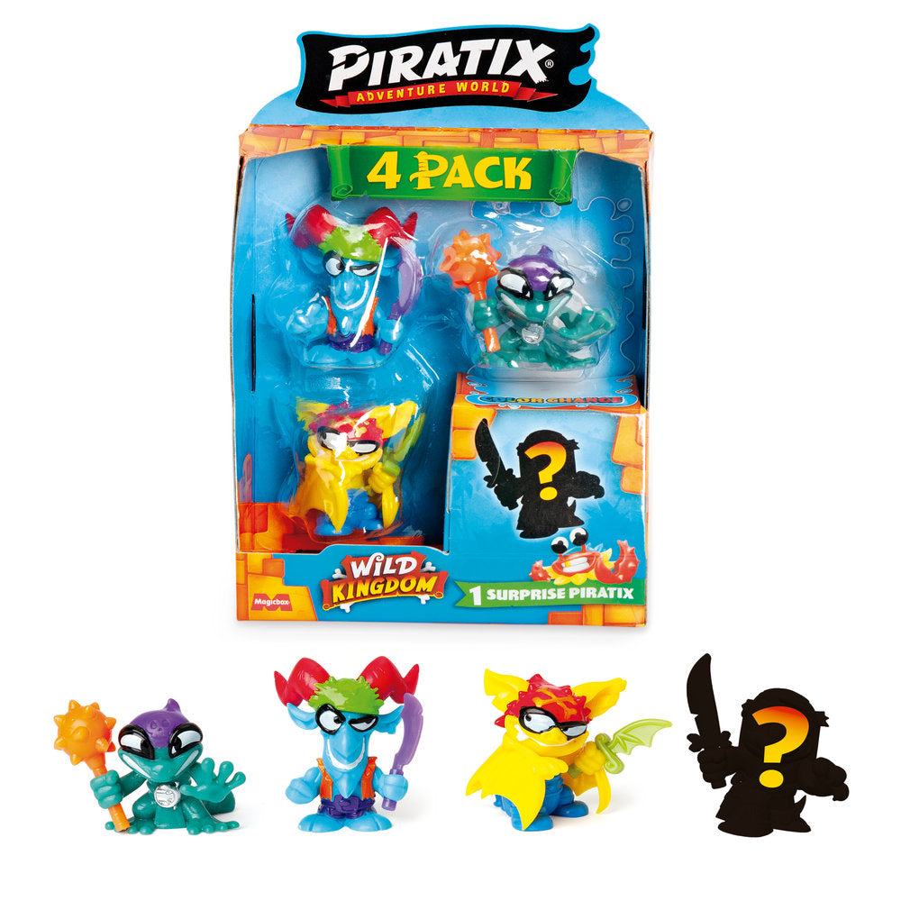 PAQUETE 4 PIRATIX WILD KINGDOM FOUR PACK SURTIDO | PIRATIX | 1 UNIDAD | 8431618044087