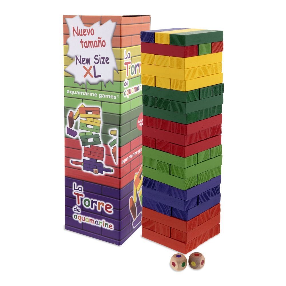 JUEGO LA TORRE TAMAÑO COLORES XL | AQUAMARINE GAMES | 1 UNIDAD | 8432026201093