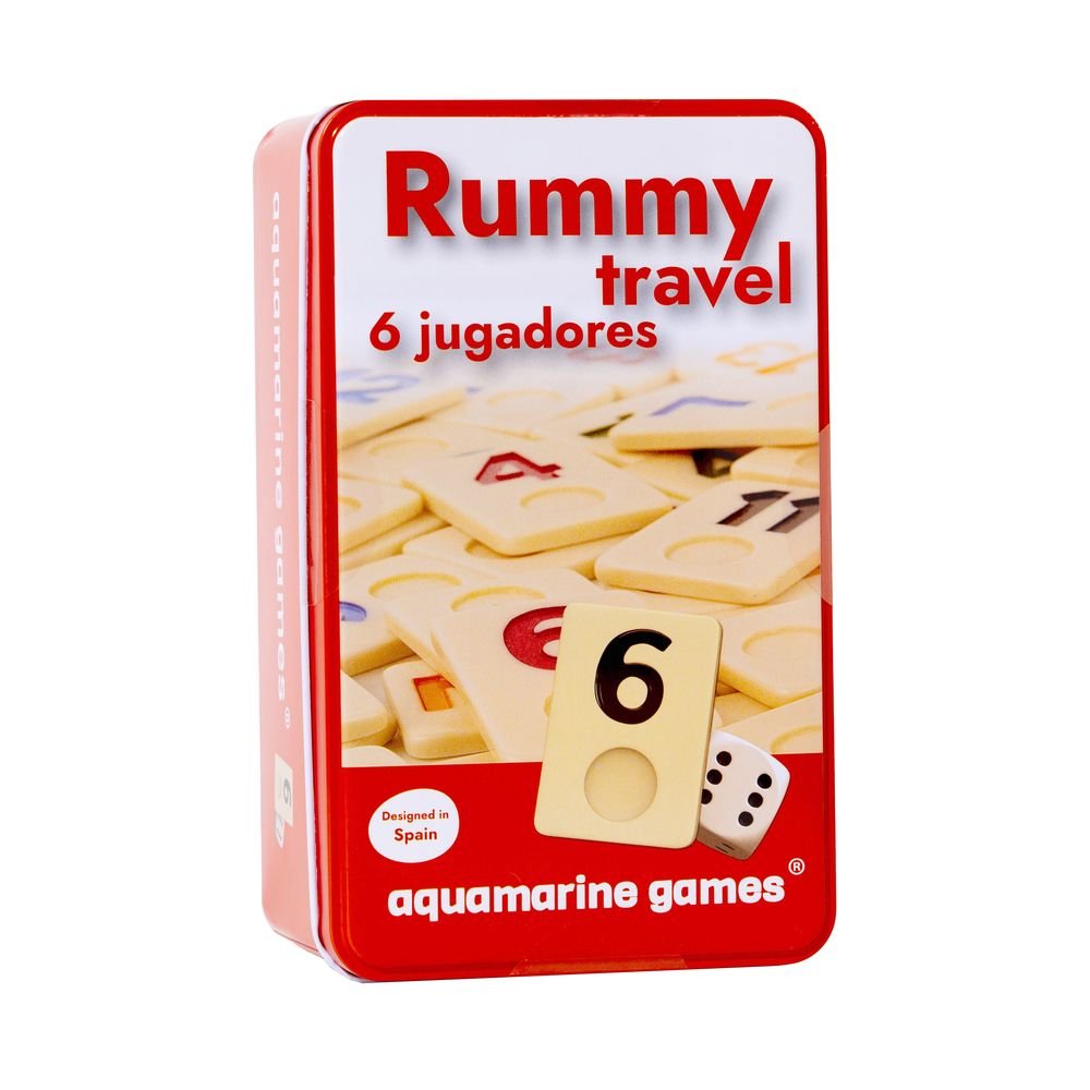 JUEGO TRAVEL RUMMY 6 JUGADORES | AQUAMARINE GAMES | 1 UNIDAD | 8432026201215