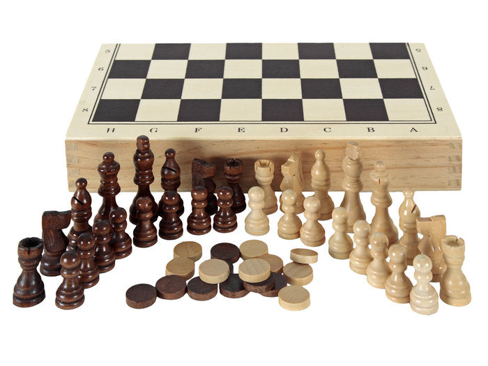 Juego Estuche Ajedrez Damas Backgammon Aquamarine Games