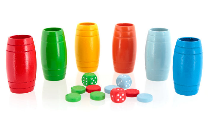 Accesorios Oca Parchis en Madera 6 Jugadores AQUAMARINE