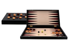 JUEGO BACKGAMMON PROFESIONAL BLACK SERIES | AQUAMARINE GAMES | 1 UNIDAD | 8432026201819