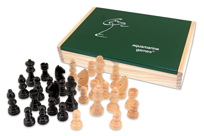 Juego Piezas de Ajedrez Staunton 4 en Estuche Exclusive Aquamarine Games Imagen principal del producto