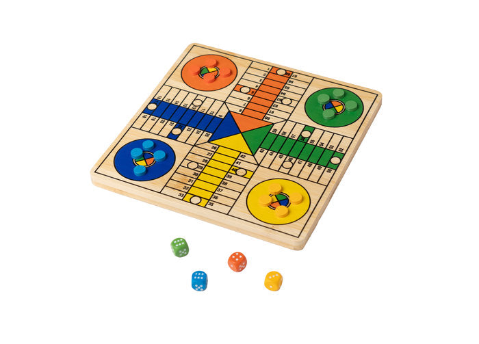 Juego de Mesa Parchis y Oca Bamboo FSC 100% Aquamarine Games