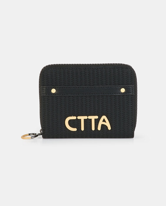 Cartera Billetero Fox Negro CAMINATTA 13 x 10 cm