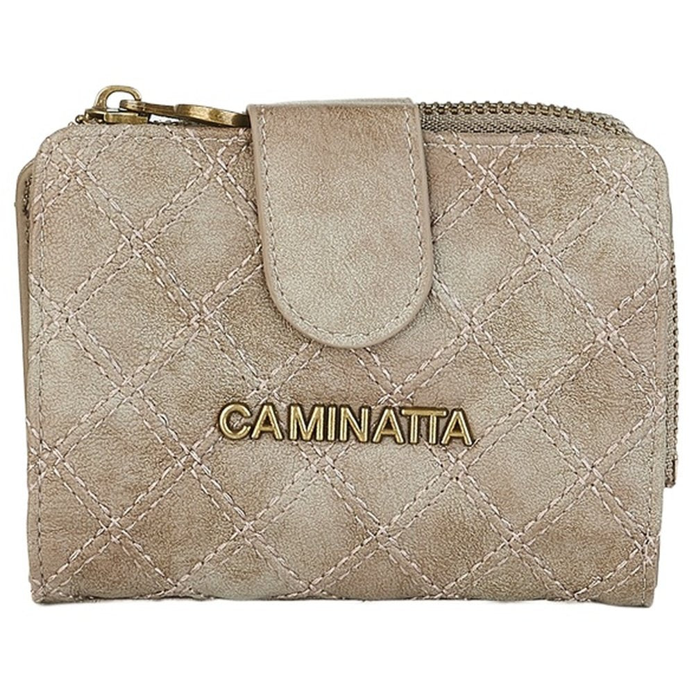 BILLETERO BROCHE Y CREMALLERA QUEVEDO TAUPE | CAMINATTA | 1 UNIDAD | 8432077123894 Imagen principal del producto