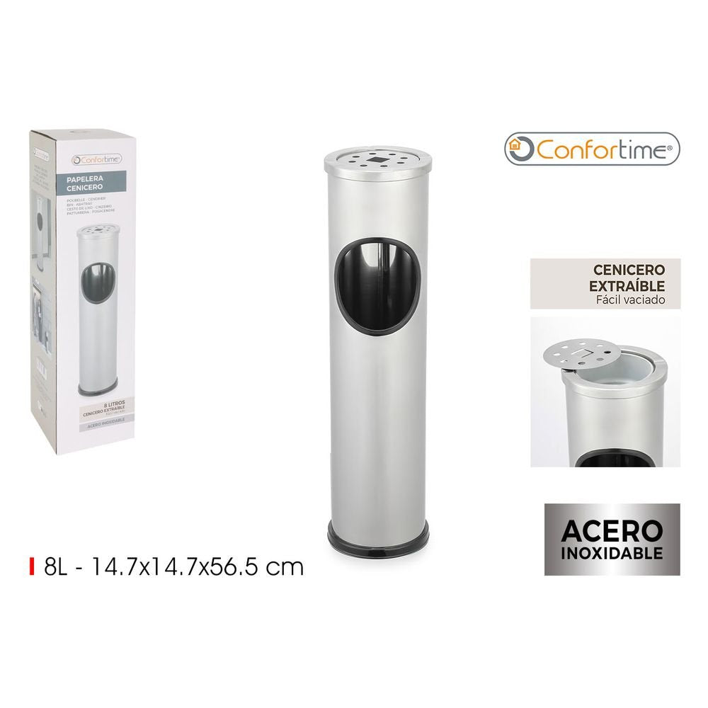 Papelera-cenicero 8L Confortime Marca INDE SOLER