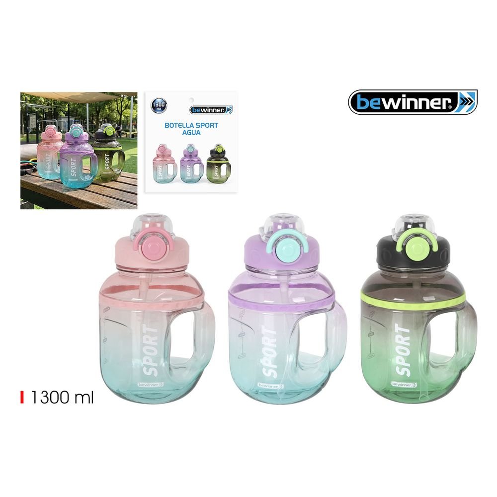 Bidon Sport Transparente Mult 1300 ml Bewinner Imagen principal del producto