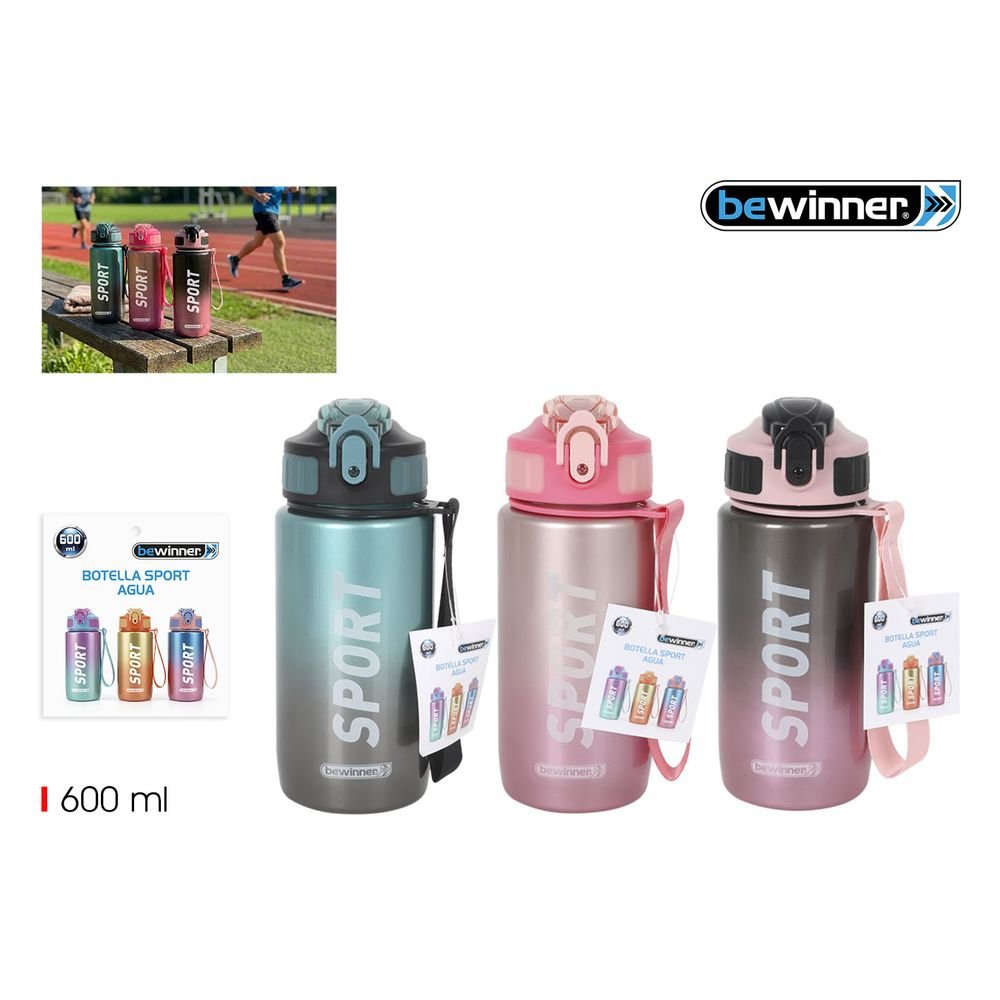 Botella Sport Metalizada 600ml Bewinner surtido Imagen principal del producto