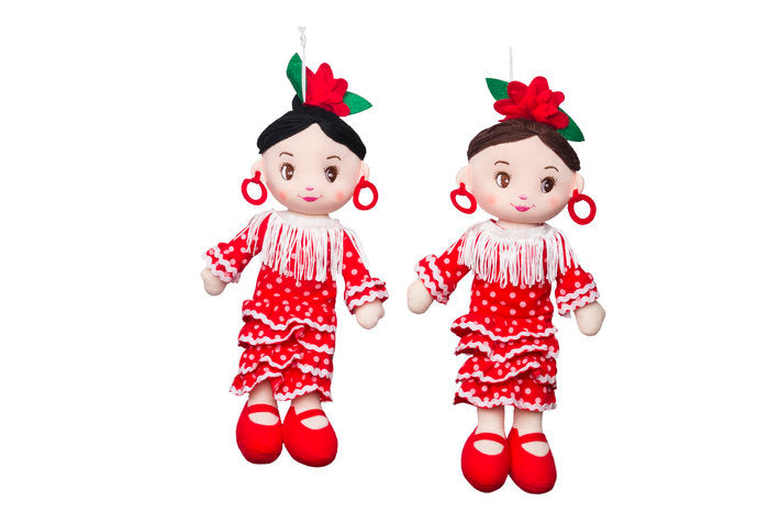 Muñeca Trapo Gitana 35 cm Morena Aurora Imagen principal del producto