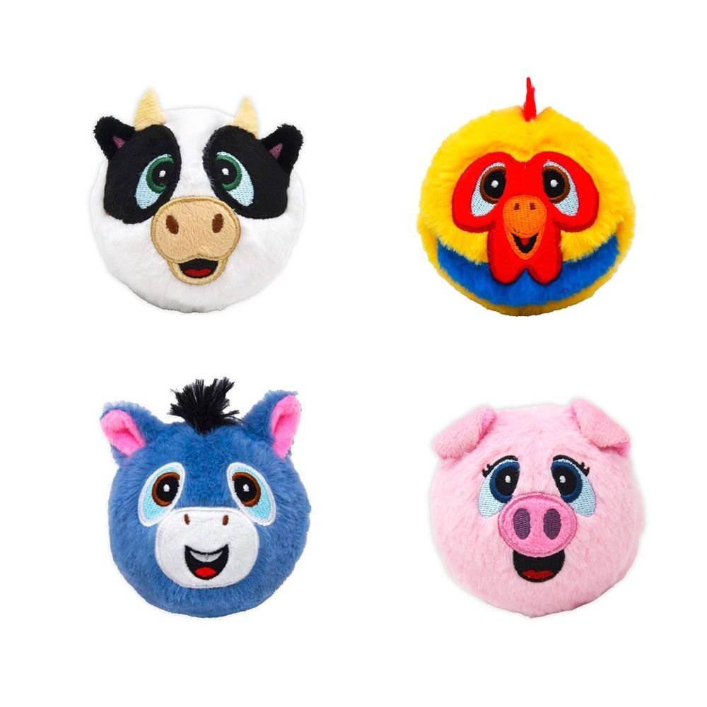 Expositor 12 Pelotas Boingos Animales Granja Aurora Imagen principal del producto