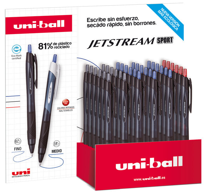Expositor 36 Bolígrafos Uniball Jetstream Sxn-157e Básicos Imagen principal del producto