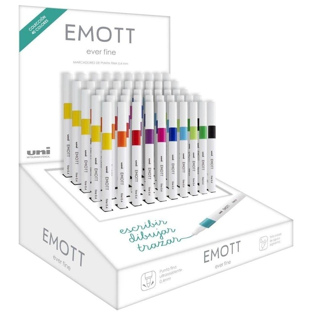 Rotulador Uni emott punta fina 0,4 mm colores surtidos Imagen principal del producto