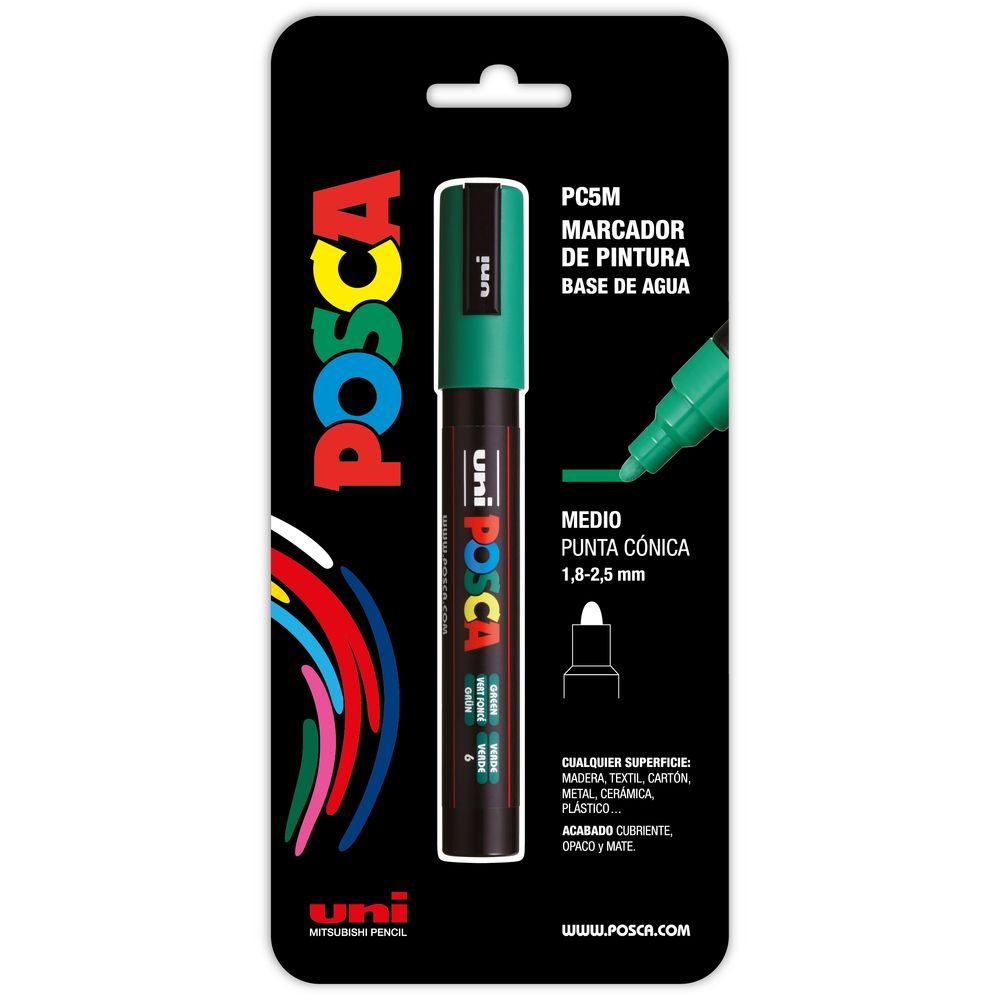 Rotulador Posca Pc-5m Verde marca Posca Imagen principal del producto