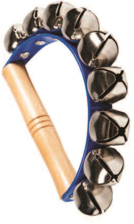 Corona 9 Cascabeles Mango madera semicircular marca Hol Music Dral