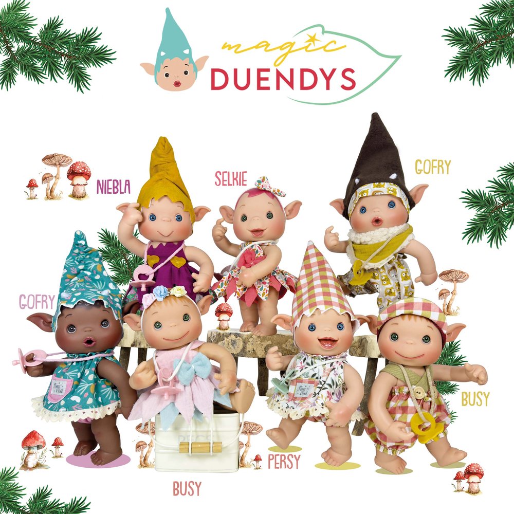 EXPOSITOR 8 DUENDYS MUÑECOS SURTIDOS | NINES D'ONIL | ENVASE 8 UDS. UNIDAD | 8435054303746