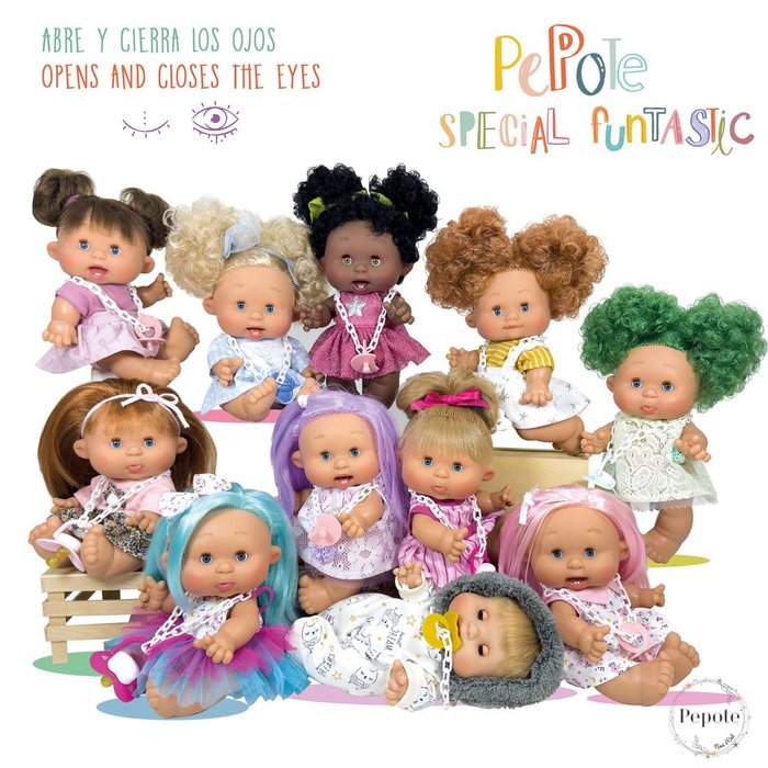 Expositor 8 Pepote Special Funtastic Muñeco Nines D'Onil Imagen principal del producto