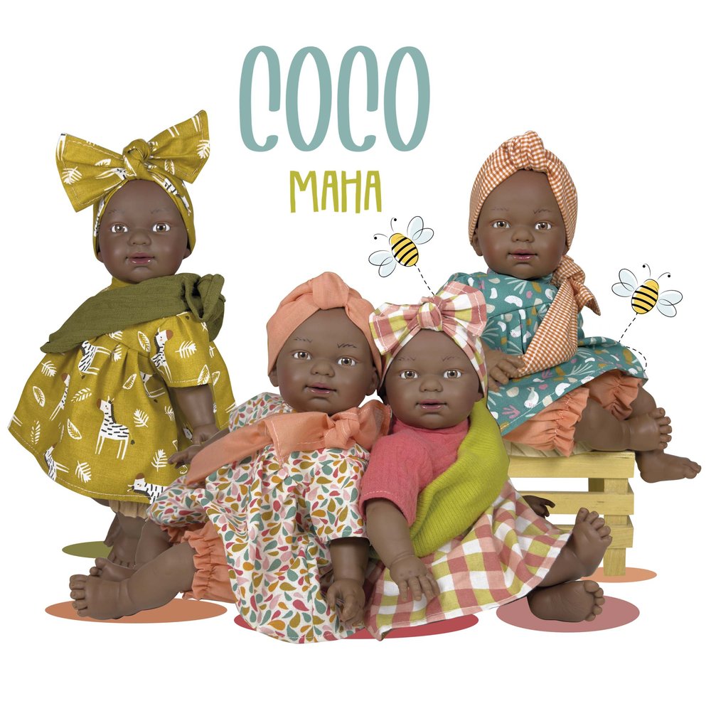 Expositor 6 Coco Maha Muñeco Nines D'Onil