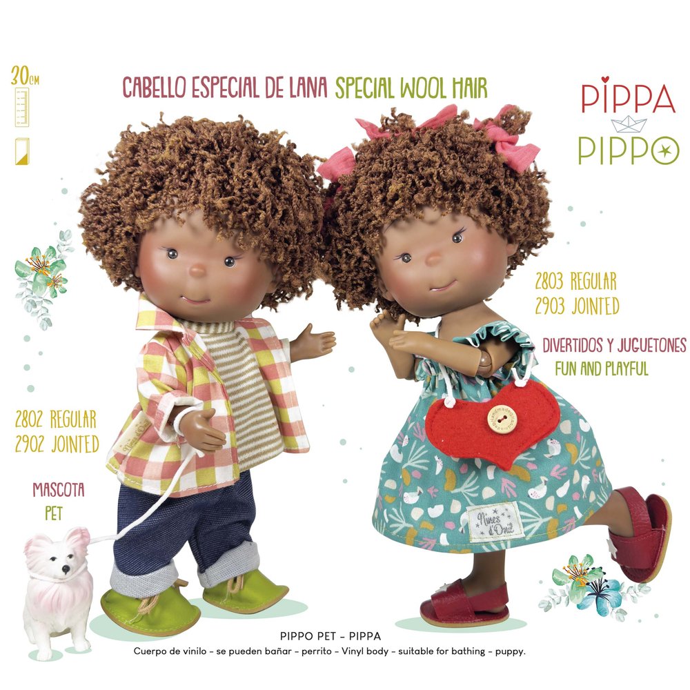 MUÑECA PIPPA MULATA PRIMAVERA | NINES D'ONIL | 1 UNIDAD | 8435054328039