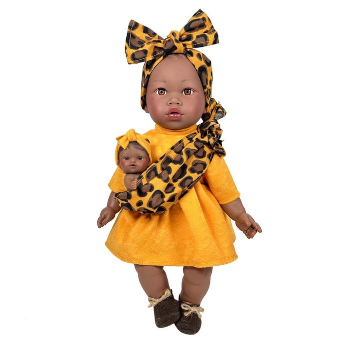 Muñeca Alika con Bebe Curly Hair Marca Sin Especificar