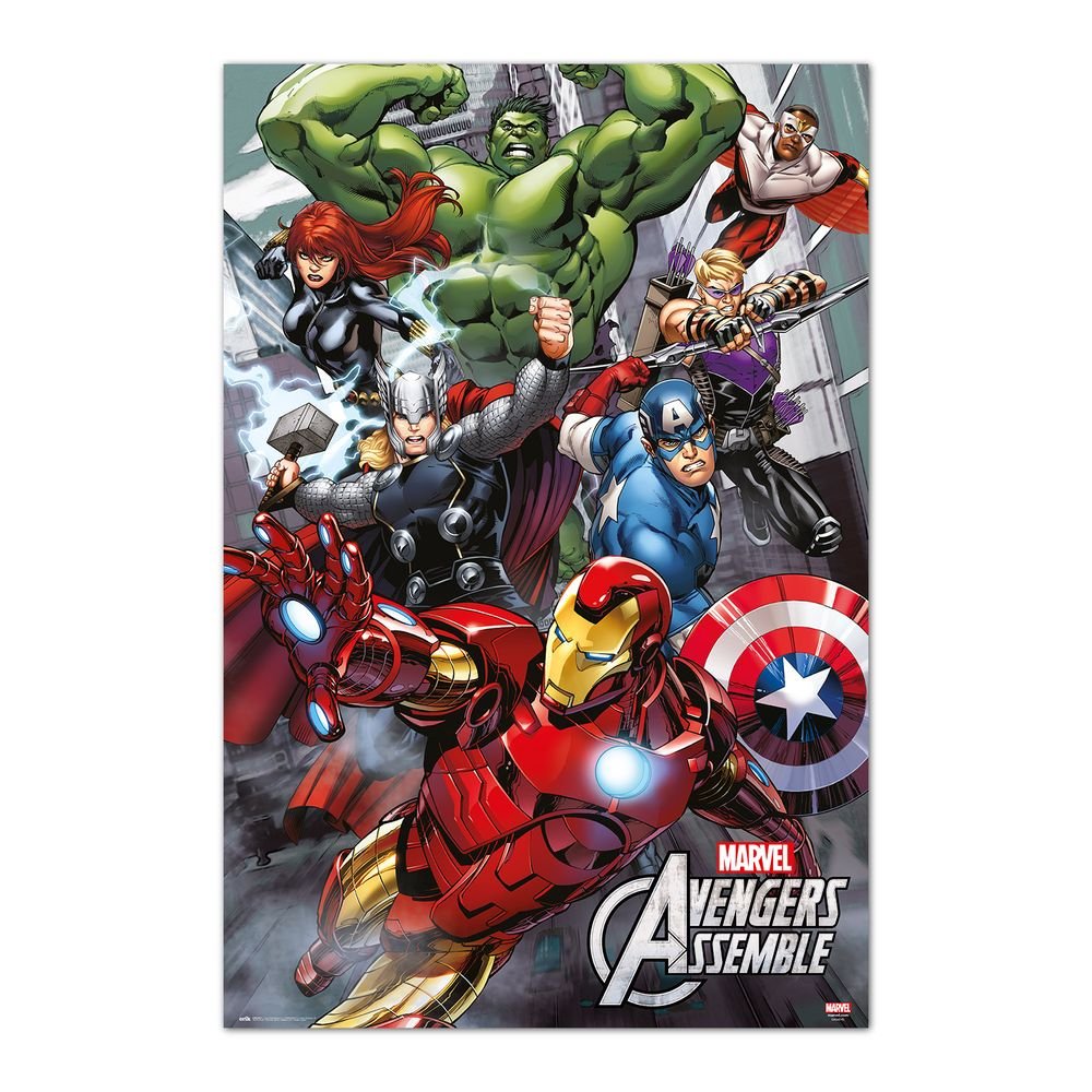 Poster 61 x 91 cm Marvel Los Vengadores Unidos Grupo Erik Merchandising