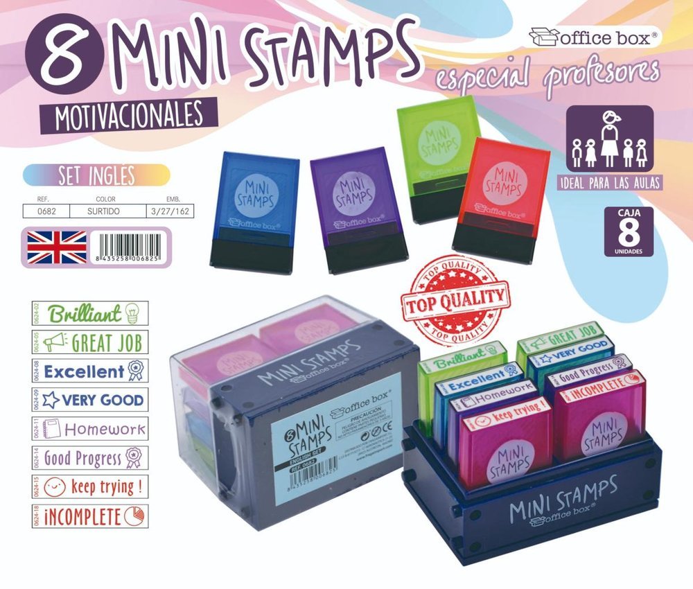 Sello Mini Inglés 8 Títulos FRAGA Imagen principal del producto