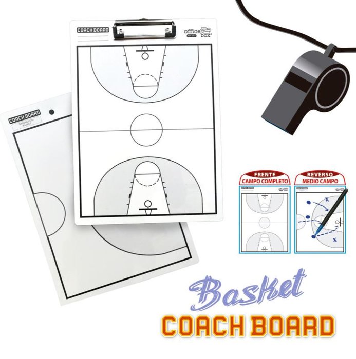 SOPORTE TACTICO CON PINZA COACH BOARD BALONCESTO | 5 UNIDADES | (FRAGA) Imagen principal del producto