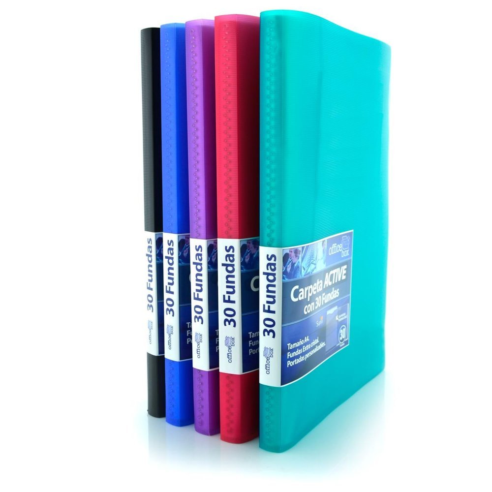 Carpeta A4 PP 30 Fundas Personalizable Colores Surtidos Marca Fraga